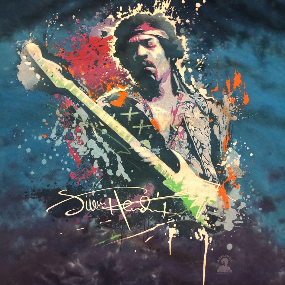 Jimi Hendrix Retro Tiedye T-shirt